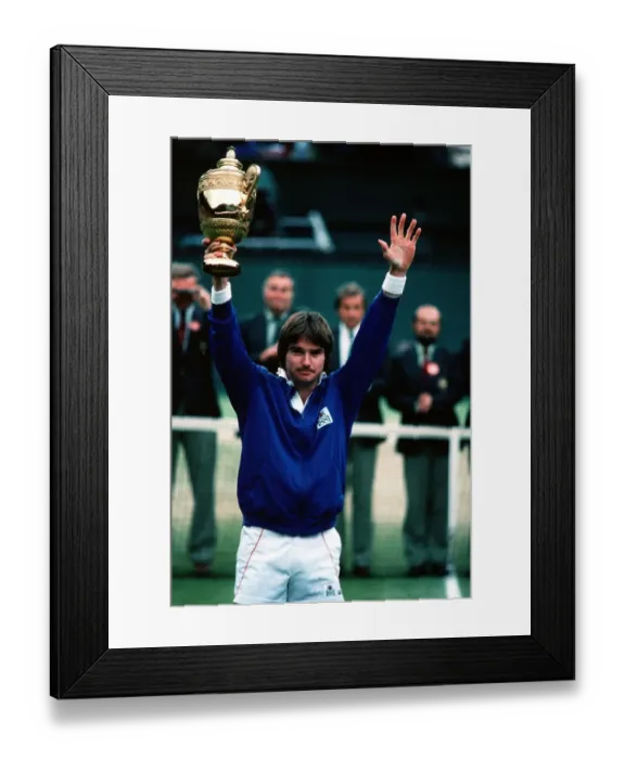 Framed Print : Jimmy Connors With Trophy Framed Print : Jimmy Connors With Trophy