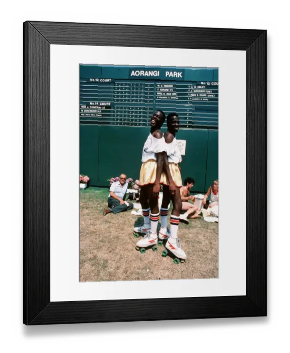 Framed Print : Tennis Fans With Rollerskates Framed Print : Tennis Fans With Rollerskates