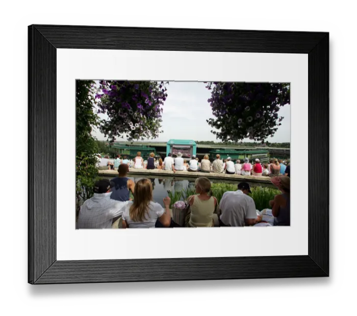 Framed Print : Spectators Watch Big Screen Framed Print : Spectators Watch Big Screen