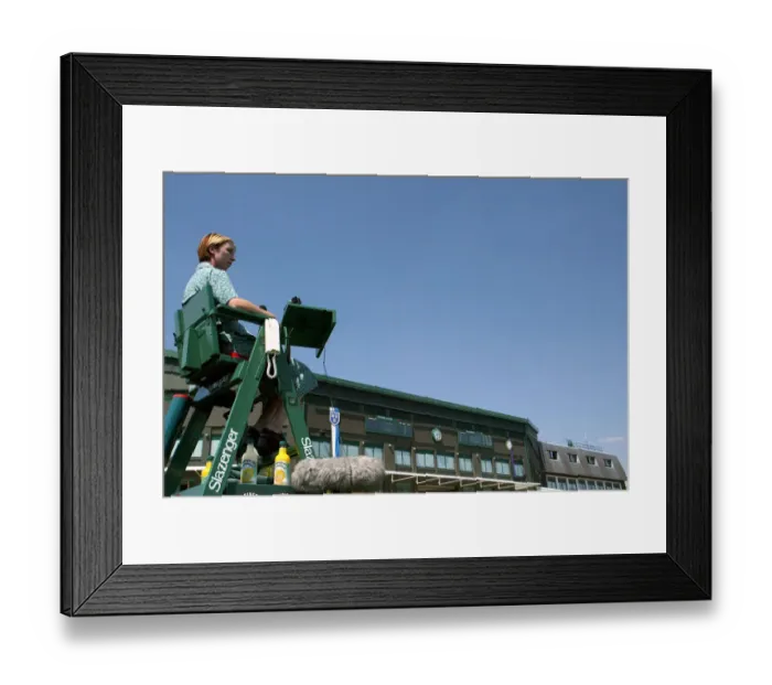 Framed Print : Umpire On Show Court 2 Framed Print : Umpire On Show Court 2
