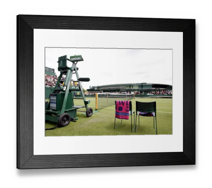 Framed Print : Court 18 View Of Show Court 1