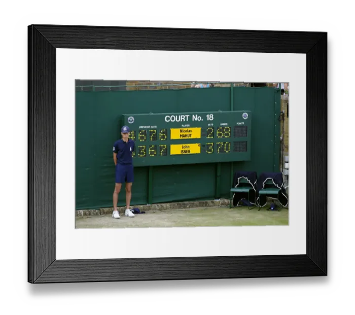Framed Print : Nicolas Mahut V John Isner Scoreboard Framed Print : Nicolas Mahut V John Isner Scoreboard