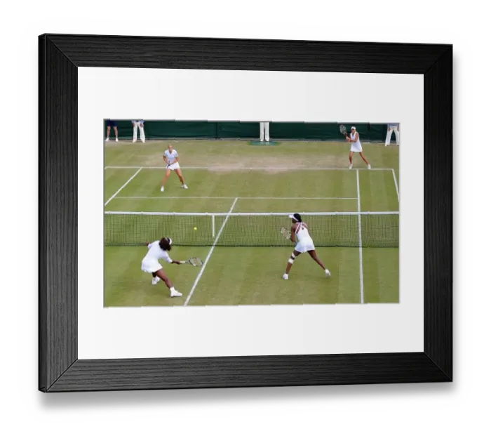 Framed Print : Sabine Lisicki, Aleksandra Wozniak, Serena Williams & Venus Framed Print : Sabine Lisicki, Aleksandra Wozniak, Serena Williams & Venus
