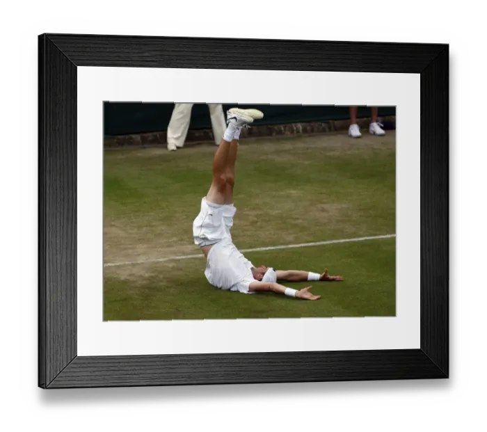 Framed Print : John Isner Wins 70-68 Framed Print : John Isner Wins 70-68
