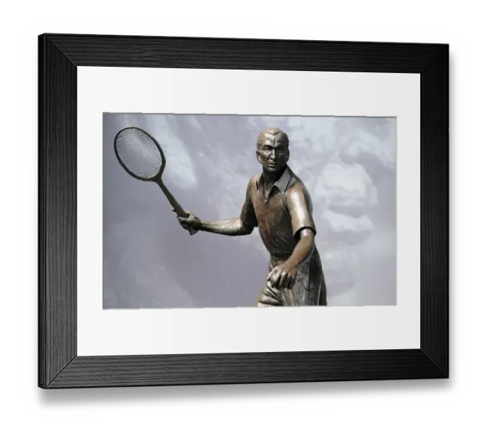 Framed Print : Fred Perry Statue