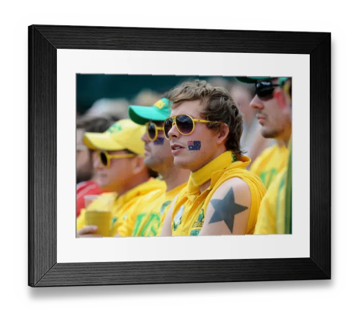 Framed Print : Australian Tennis Fan