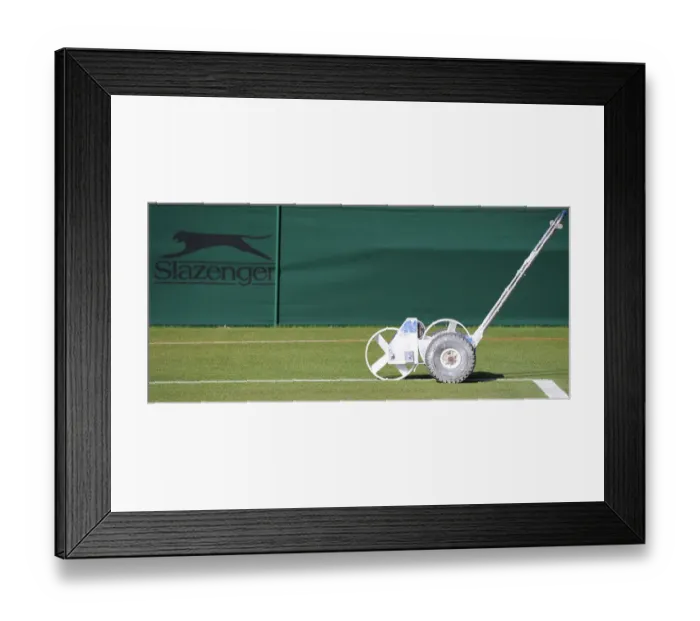 Framed Print : Court Chalk Line Machine Framed Print : Court Chalk Line Machine