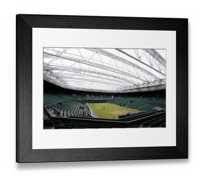 Framed Print : Centre Court Roof On