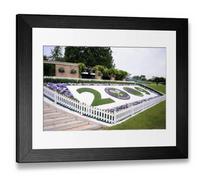 Framed Print : Flower Bed Display Framed Print : Flower Bed Display