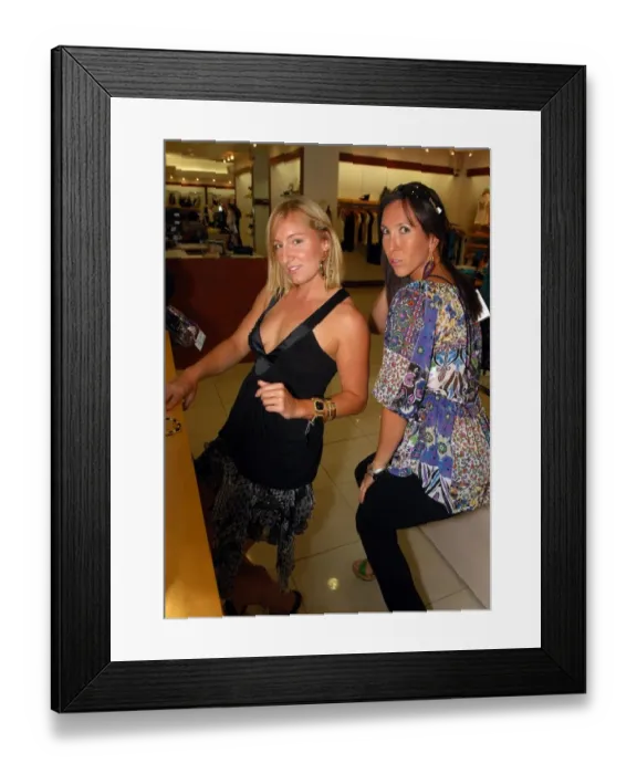 Framed Print : Jelena Jankovic & Beth Mattek