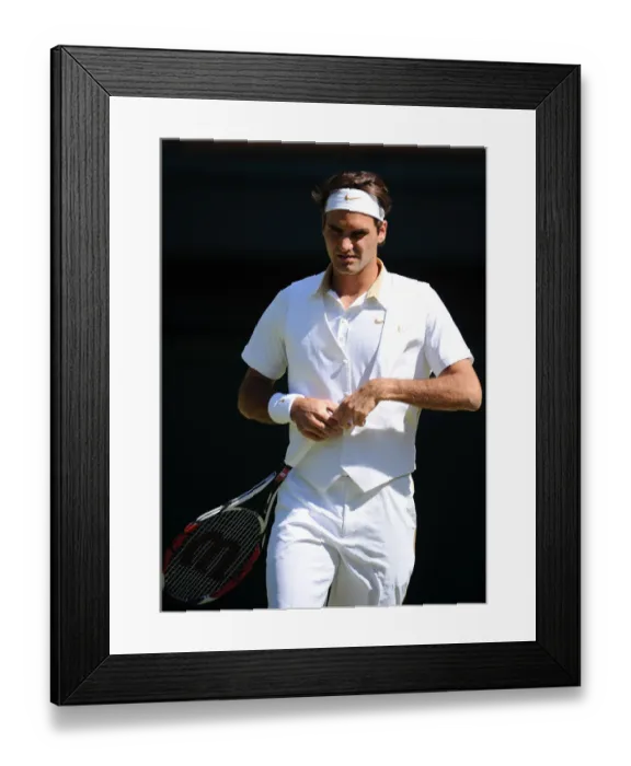 Framed Print : Roger Federer Removes Waist-Coat Framed Print : Roger Federer Removes Waist-Coat