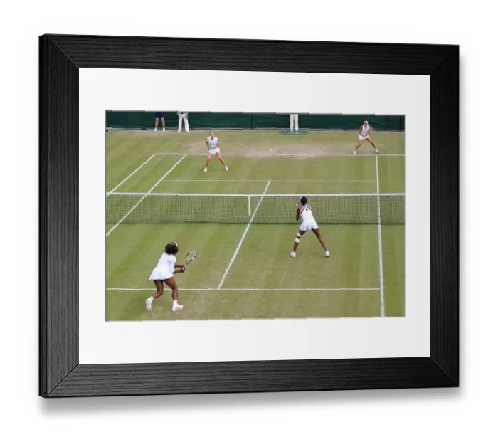 Framed Print : Sabine Lisicki, Aleksandra Wozniak, Serena Williams & Venus