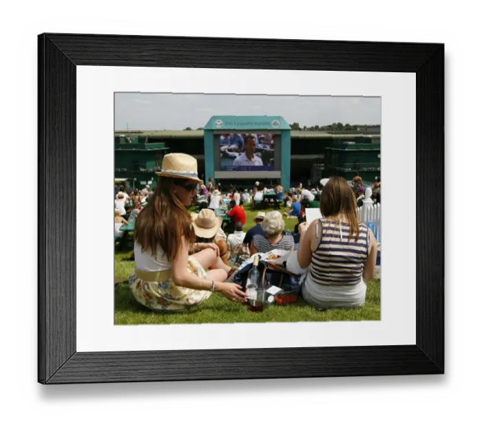 Framed Print : Fans On Henman Hill