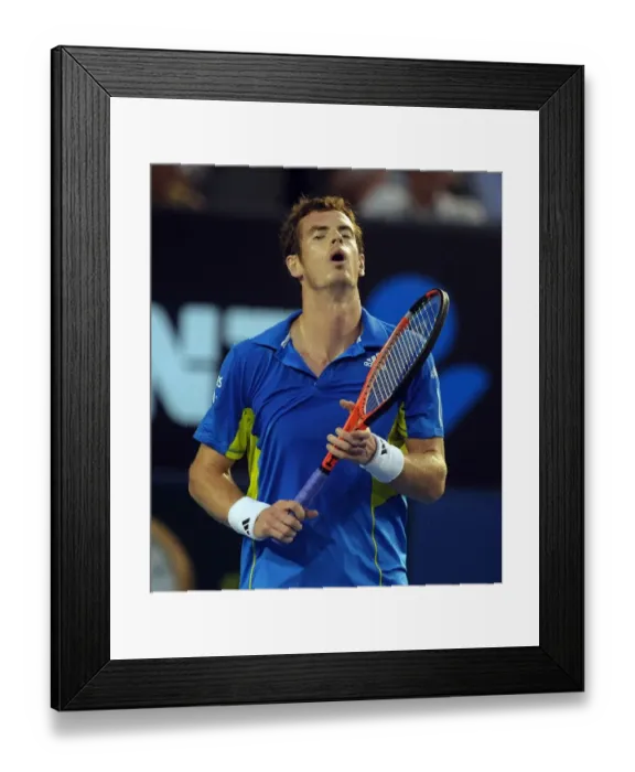 Framed Print : Despondent Andy Murray Framed Print : Despondent Andy Murray