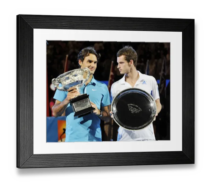 Framed Print : Roger Federer & Andy Murray At Presentation Framed Print : Roger Federer & Andy Murray At Presentation