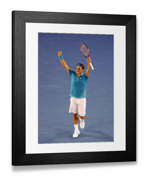 Framed Print : Roger Federer Wins 16th Grand Slam Framed Print : Roger Federer Wins 16th Grand Slam