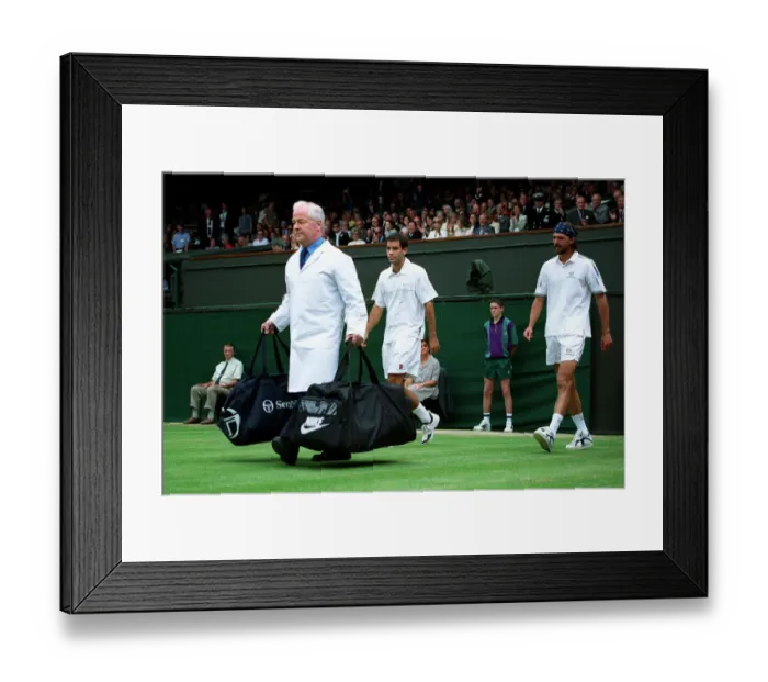 Framed Print : Goran Ivanisevic, Pete Sampras