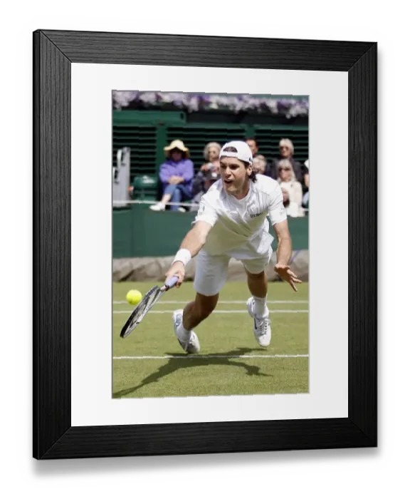 Framed Print : Tommy Hs Germany Wimbledon Championships 2007 Wimbledon Lawn Tennis Club