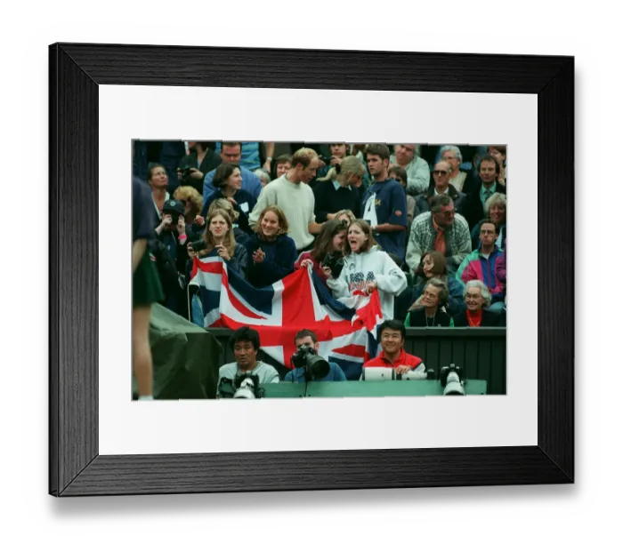 Framed Print : Henman Fans On Centre Court Framed Print : Henman Fans On Centre Court