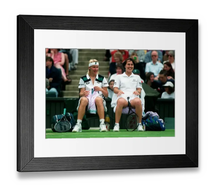 Framed Print : Jana Novotna & Martina Hingis Framed Print : Jana Novotna & Martina Hingis