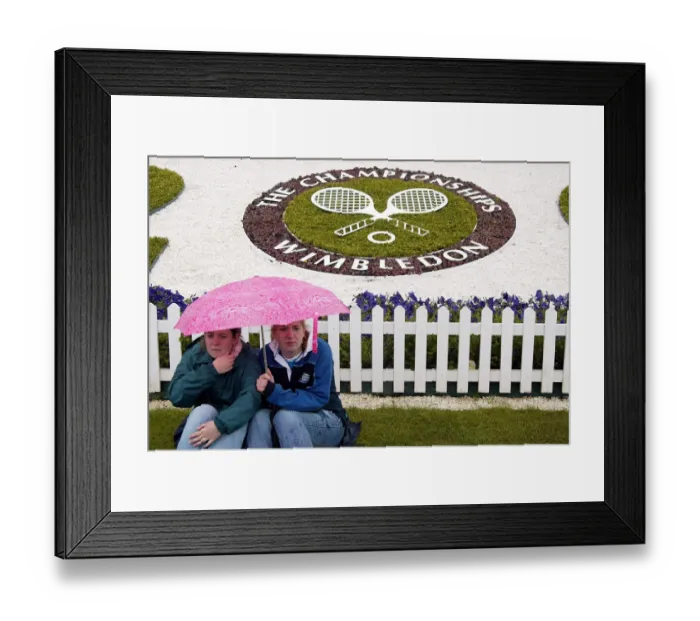 Framed Print : Rainy Day Wimbledon Championships 2004 Wimbledon Championships 2004 Wimbledon