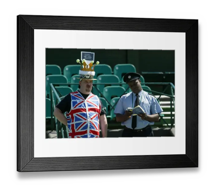 Framed Print : Steward & Tim Henman Fan Framed Print : Steward & Tim Henman Fan