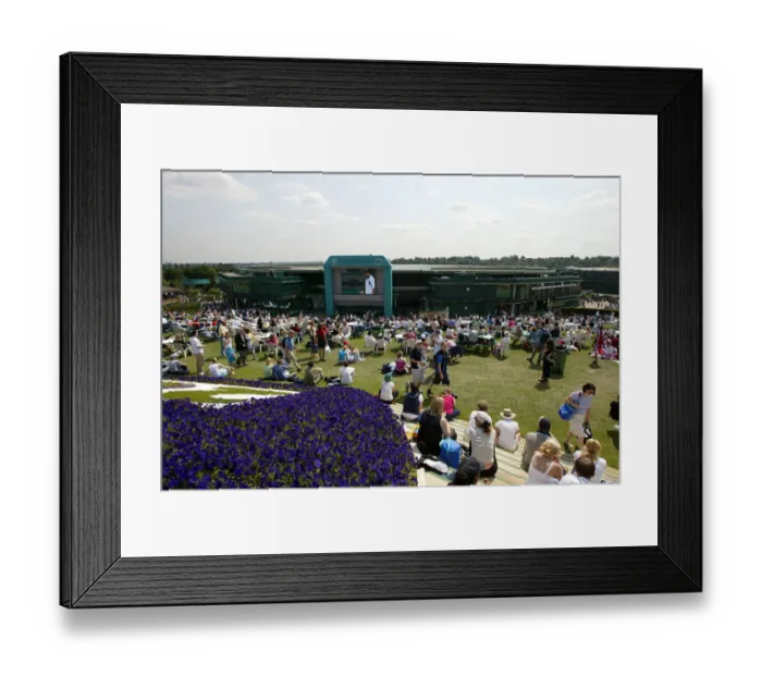 Framed Print : Crowds & Show Court Framed Print : Crowds & Show Court