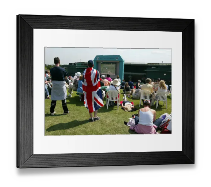 Framed Print : Fans Watch On Big Screen Framed Print : Fans Watch On Big Screen