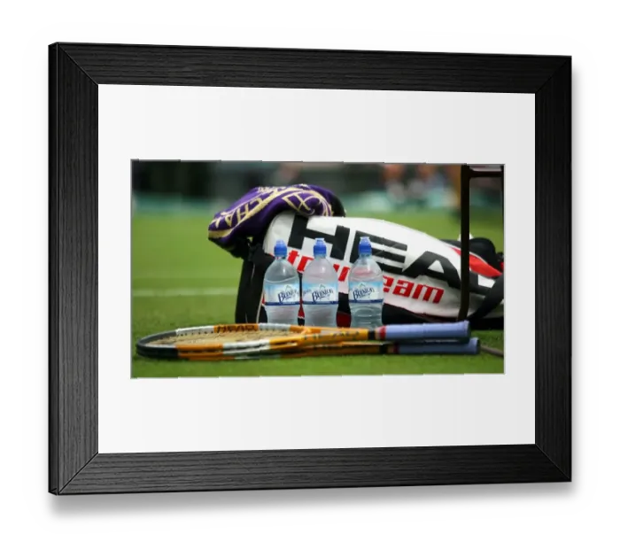 Framed Print : Tennis Bag & Racket Framed Print : Tennis Bag & Racket