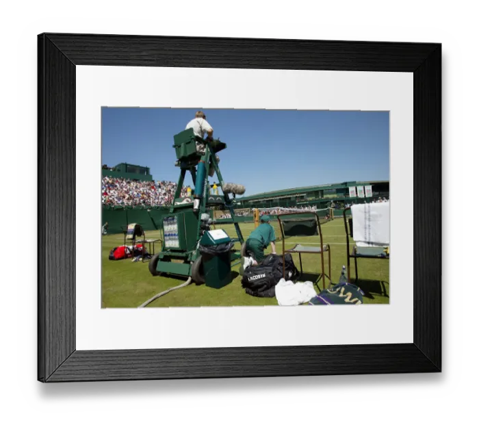 Framed Print : Court 18 Wimbledon Championships All England Lawn Tennis Champs 26 June 2002 Date Framed Print : Court 18 Wimbledon Championships All England Lawn Tennis Champs 26 June 2002 Date