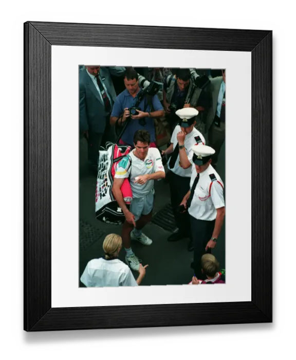 Framed Print : Players Security Guards
