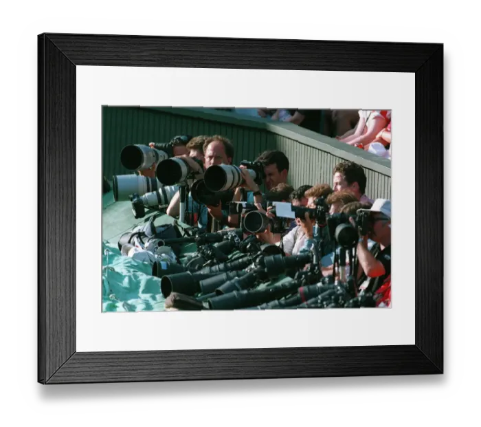 Framed Print : Photographers On Centre Court