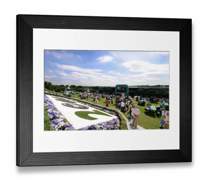 Framed Print : Flower Bed & Show Court 1
