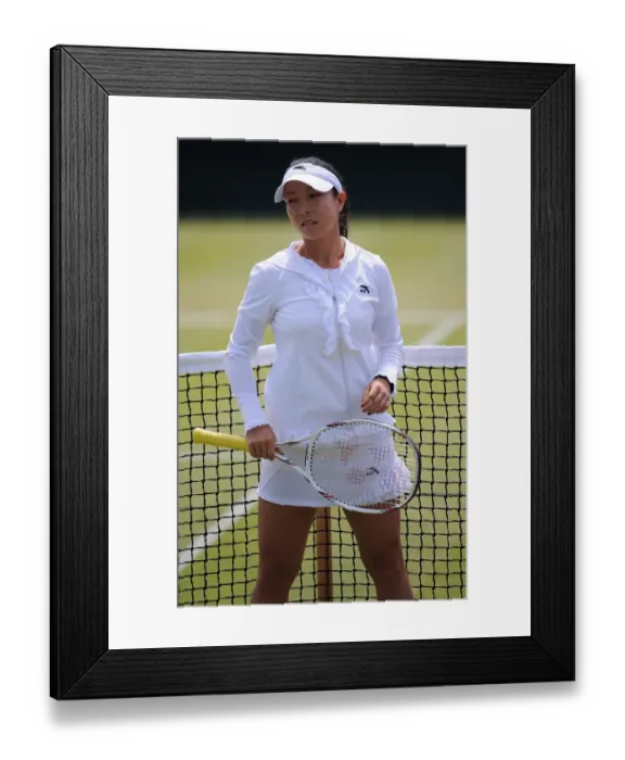 Framed Print : Jie Zheng China Wimbledon Championship 2009 Wimbledon, London, England 24 June 2009 Date