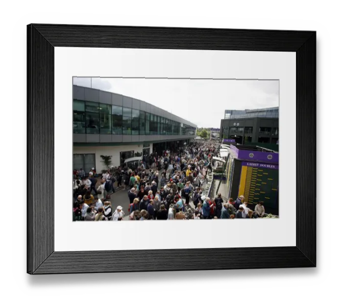 Framed Print : Wimbledon Crowd Framed Print : Wimbledon Crowd