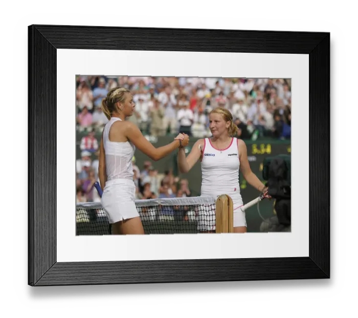 Framed Print : Maria Sharapova & Ala Kudryavtseva Framed Print : Maria Sharapova & Ala Kudryavtseva