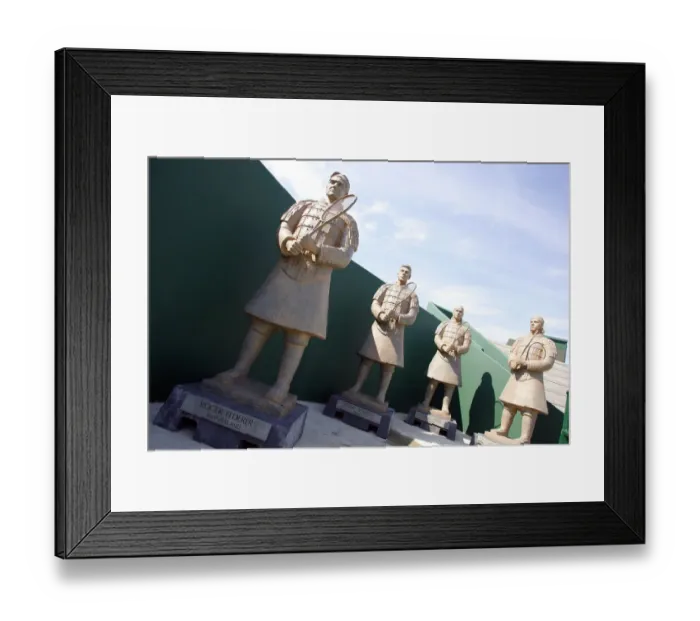 Framed Print : Statues Wimbledon Championship 2008 Wimbledon Championship 2008 Wimbledon