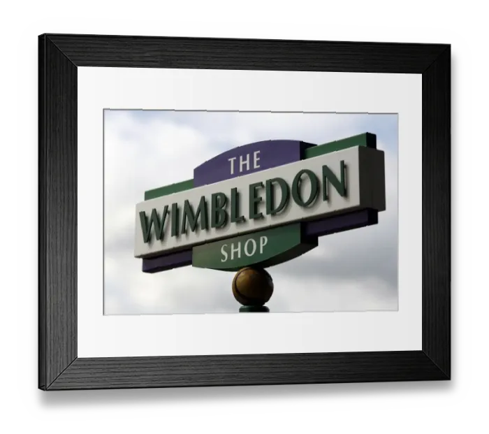 Framed Print : Wimbledon Shop Sign Framed Print : Wimbledon Shop Sign