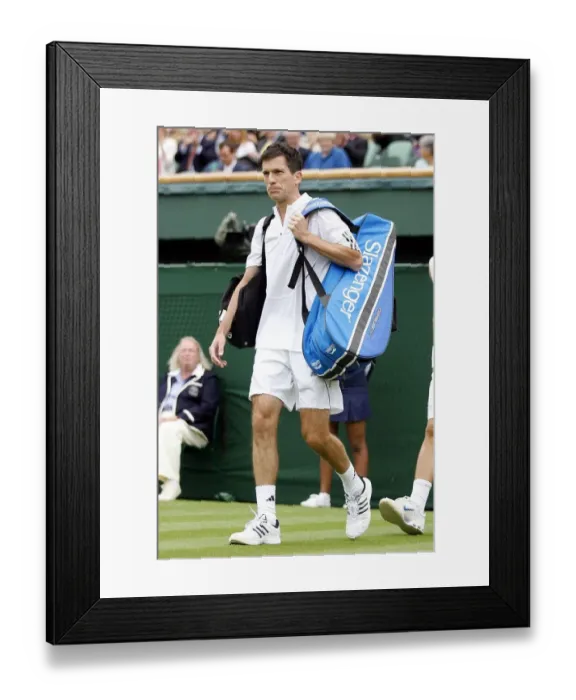 Framed Print : Tim Henman & Carlos Moya Framed Print : Tim Henman & Carlos Moya