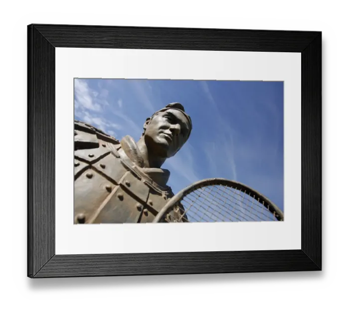 Framed Print : Roger Federer Statue
