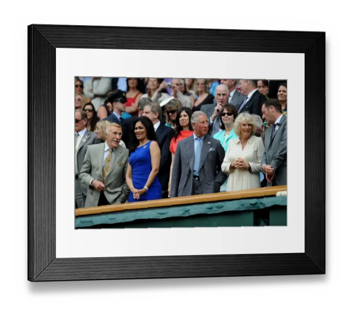 Framed Print : Bruce Forsyth, Wilnelia Forsyth, Prince Charles & Camilla Framed Print : Bruce Forsyth, Wilnelia Forsyth, Prince Charles & Camilla