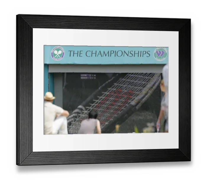 Framed Print : Fans On Henman Hill Watching Big Screen Framed Print : Fans On Henman Hill Watching Big Screen