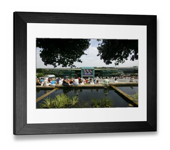 Framed Print : Fans On Henman Hill Framed Print : Fans On Henman Hill