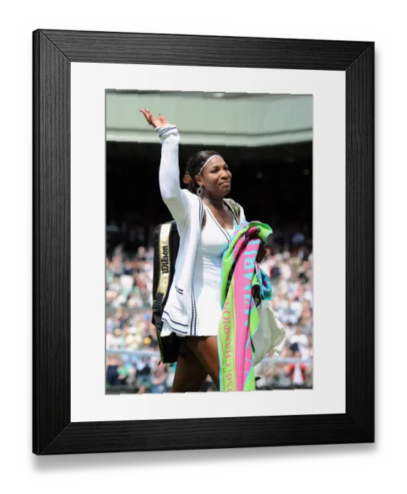 Framed Print : Serena Williams Sheds A Tear