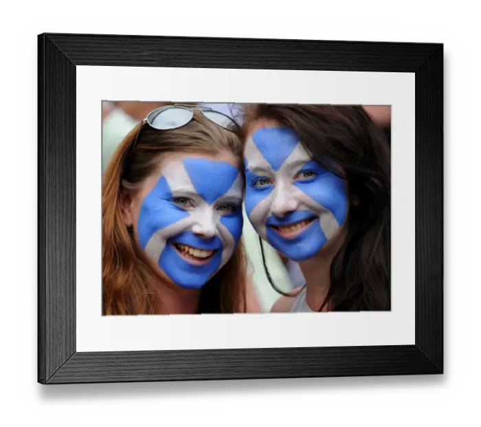 Framed Print : Andy Murray Fans With Painted Faces Framed Print : Andy Murray Fans With Painted Faces