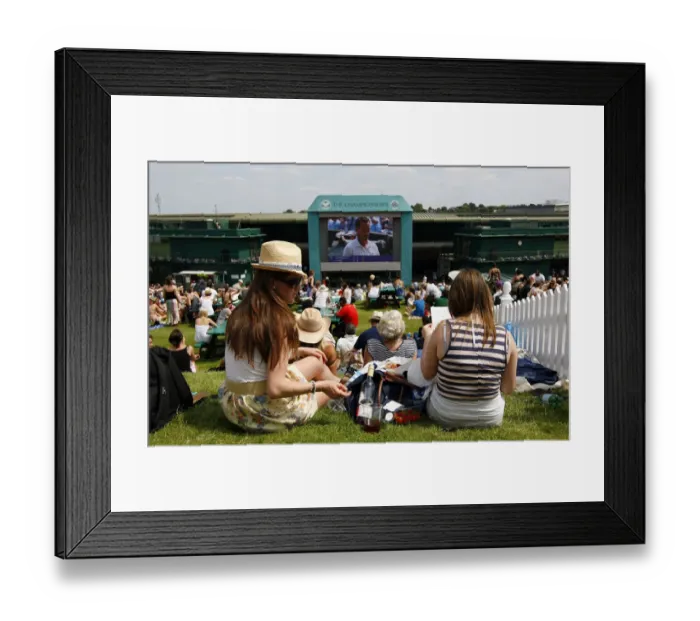 Framed Print : Fans On Henman Hill Framed Print : Fans On Henman Hill