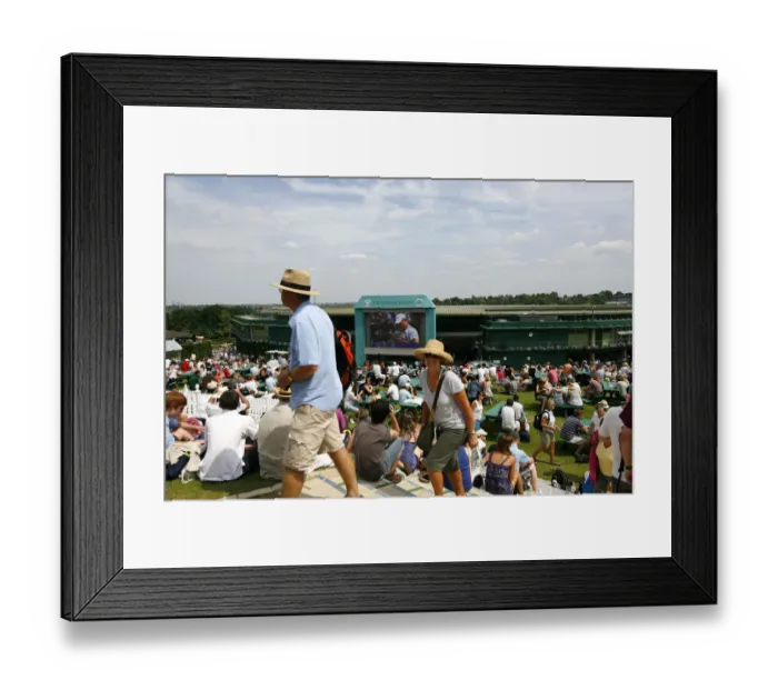 Framed Print : Fans On Henman Hill Framed Print : Fans On Henman Hill