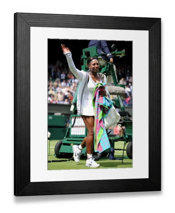 Framed Print : Serena Williams Sheds A Tear