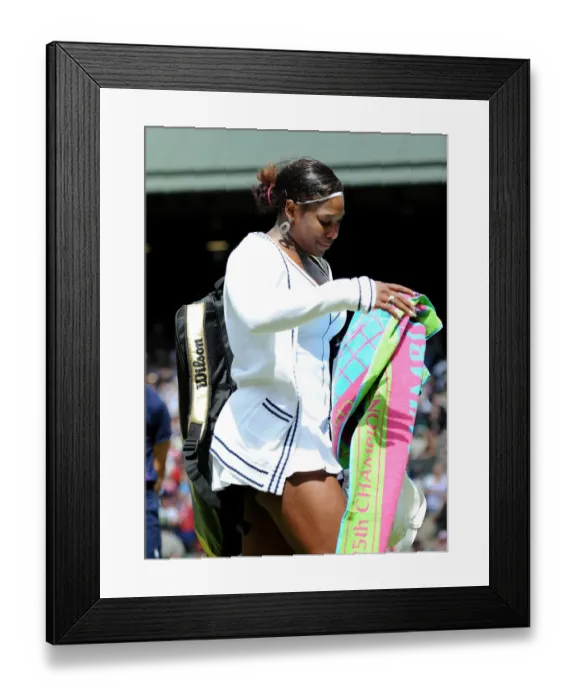 Framed Print : Serena Williams Sheds A Tear Framed Print : Serena Williams Sheds A Tear
