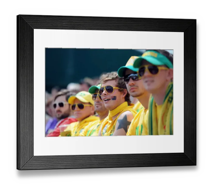 Framed Print : Australian Tennis Fans Framed Print : Australian Tennis Fans